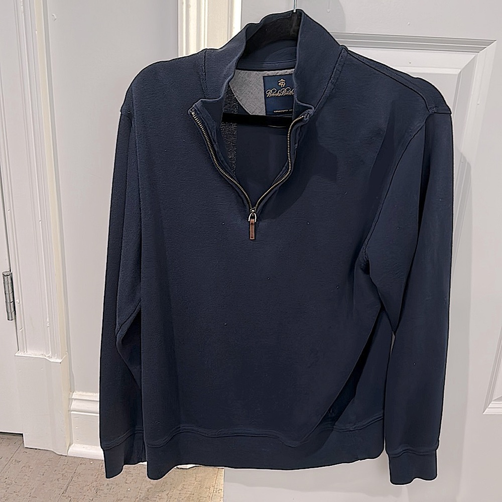 Brooks Brothers Cotton Half-Zip Sweater